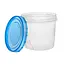 Пластиковые контейнеры для еды круглые PP 1 л с закручивающейся крышкой – набор 5 шт 88323 - миниатюра 7