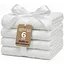 Набір рушників махрових Ideia натуральна бавовна 30х30 см (8-35874_білий) - мініатюра 1