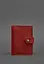 Кожаная обложка для паспорта 3.0 красная - миниатюра 2