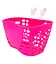 Корзина на детский велосипед / самокат 23х16х16 см розовая (G0002001) - миниатюра 1