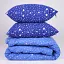 Набор MirSon №1218 Сolor Fun Line Milky Way EcoSilk 200 х 220 см синий (2200010867381) - миниатюра 4
