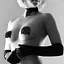 Пестіс Bijoux Indiscrets Burlesque pasties Glitter and Bow Один размер - мініатюра 6