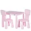 Комплект детской мебели BAMBI M 6176-8: Стол (77х55х52.5 см) и 2 Стула, Пластиковый, Легкий в уходе, розовый - миниатюра 1