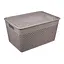 Кошик з кришкою Stars Plast какао 12 л (94256/как) - мініатюра 1