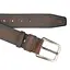 Ремень мужской кожаный SF-4011 под джинсы коричневый (130 см) - миниатюра 4