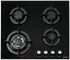 Варильна поверхня газова на склі Cata 60 см чавун CCI 6031 BK чорний - мініатюра 2