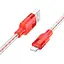 Кабель Hoco X99 Crystal junction Lightning silicone charging data cable 1 м 2.4A - мініатюра 1