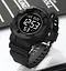 Чоловічий наручний спортивний годинник Skmei 2081 Чорний з чорним - мініатюра 4