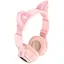 Беспроводные Bluetooth наушники Borofone BO18 Cat Ear розовый - миниатюра 1