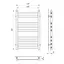 Водяна рушникосушка Laris Кватро П9 400x700 71207563, Хром - мініатюра 2