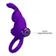 Виброкольцо Pretty Love Vibro Penis Ring Rabbit 11.3 см фиолетовый - миниатюра 6