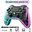 Джойстик геймпад JYC для PS4 и ПК, телефон прозрачный беспроводной с RGB - миниатюра 2