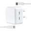 Мережевий зарядний пристрій Apple 35W Dual USB-C Power Adapter With Cable Type-C to Lightning High c0py Білий - мініатюра 1