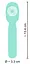 Вібратор Cuties Mini Wand 5.Gen 13.4 см (зелений) - мініатюра 16