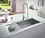 Кухонная мойка двойная Grohe EX Sink K1000 крыло слева 31582SD0, Нержавеющая сталь - миниатюра 2
