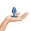 Анальна пробка Ouch! Smooth Anal Plug Metallic L 8.9 см (синій) - мініатюра 5