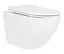 Унитаз подвесной Qtap Jay Rimless, с сиденьем Slim Duroplast/ Soft-close/ Quick Relase QT07335177RW - миниатюра 1