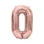 Шар воздушный фольгированный (102 см) Цифра 0 розовое золото - миниатюра 1