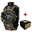 Чоловічий наручний годинник 005 Тризуб срібло Camo Green Паракордовий ремінець Camo Green Awarder acs0031989 - мініатюра 1