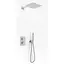 Душова система прихованного монтажу Kohlman Excelent хром + Box з термостатом QW432HQ30, Хром - мініатюра 1