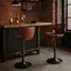Комплект барних стільців Costway Dan зі спинкою в стилі Loft - мініатюра 3