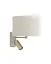 Бра, настенный светильник Nowodvorski 11654 Santana A E27|GU10 (R35) 10W|10W IP20 бежевый - миниатюра 1