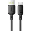 Кабель Baseus Silky Series USB-A to USB-C 100W 1m Black (P10377703113-00) [155534] - мініатюра 1