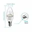 Світлодіодні лампи SHINE HAI SES E14, еквівалент світлодіодних ламп-свічок 40 Вт, малий Едісон - мініатюра 2