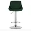 Барний стілець Leobert Kast з спинкою зелений - мініатюра 4