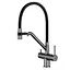 Змішувач для кухні на дві води Gappo G4398-89 сталь Графітовий хром - мініатюра 1