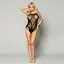 Ажурный сетчатый боди JSY Аманда, One Size Black - миниатюра 3