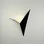 Чорне бра, що нагадує силует пташки 20х20 см Арт. W 58/1 BK Line F - мініатюра 4
