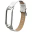 Ремешок для фитнес-браслета Amazfeel для Steel Leather design bracelet for Xiaomi Mi Band 3 Modern White - миниатюра 1