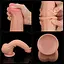 Фаллоимитатор LoveToy Sliding-Skin Dual Layer Dong 29 см телесный - миниатюра 20