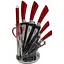 Набір ножів з підставкою 9 шт. Red (NS42SETKN) - мініатюра 1