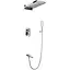 Душова система прихованного монтажу Gappo G7107-70, Хром - мініатюра 1