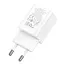 Адаптер зарядный сетевой HOCO Founder N28 1USB и 1Type-C 20W сам блок белый - миниатюра 2