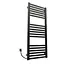 Электрический полотенцесушитель Kosser Герда 1200x500 EL тайм. черный ДГ04EL, Черный матовый, Левое - миниатюра 1