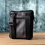 Сумка на плечо для мужчин из прочной зернистой кожи SHVIGEL 20х22х4 см sum0027432 - миниатюра 10