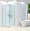 Душевая кабина Dusel A-515 1200x800x1900 прозрачная, Универсальная, прозрачная, хром, 120x80 - миниатюра 4