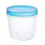 Пластиковые контейнеры для еды круглые PP 1 л с закручивающейся крышкой – набор 5 шт 88323 - миниатюра 1