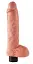 Реалістичний вібратор Pipedream King Cock With Balls 10" 29 см тілесний - мініатюра 3