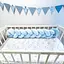 Бортик для ліжечка Косичка блакитний - мініатюра 1