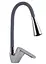 Змішувач для кухні Lidz Tani 008F3 з гнучким виливом (k40) Grey / Chrome LDTAN008F3GCR39507 - мініатюра 1