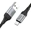 Дата кабель Hoco X102 Fresh USB to MicroUSB (1m) Black - мініатюра 3