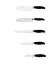 Набор из 5 кухонных ножей и подставок. Gerlach Style Plus (5901035504851) - миниатюра 2