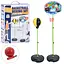 Боксерський набір 2в1, баскетбольне кільце, груша, 102-142 см, м’яч, насос - мініатюра 1