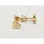 Золоті сережки-пуссети Імперія золота з фіанітами. СП086И - мініатюра 2