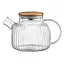 Чайник для заваривания Ardesto Iceberg прозрачный 1 л боросиликатное стекло с бамбуковой крышкой (AR3010GA) - миниатюра 3
