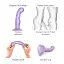 Насадка для страпона Strap-On-Me Dildo Plug P&G Lilas Metallic XXL - миниатюра 3